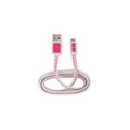 Micro USB Fashion Cable (Pink Polka Dot)